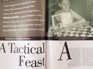 Mihai Marin's article about Alekhine's computer moves in the April edition of New in Chess.