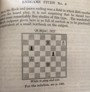 A Reti study from Reti's Best Games of Chess by Harry Golombek