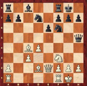 Tiggelman-Sadler Haarlem 2016. Position after Black's 12th move