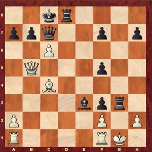Vereggen-Sadler, position after Black's 19th move