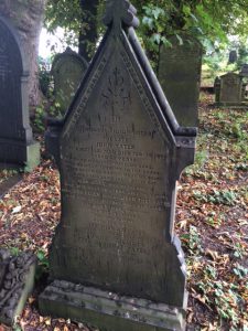 Yates gravestone at St Peters Church cemetery, Birstall, Yorkshire